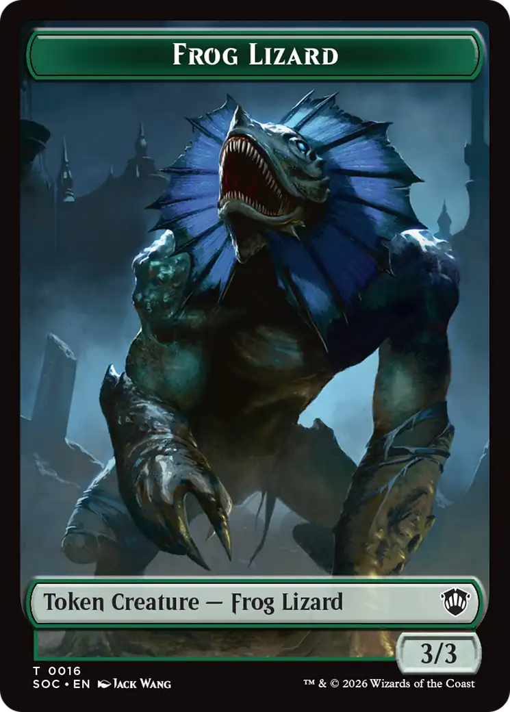 Food // Frog Lizard Double-Sided Token [Secrets of Strixhaven Commander Tokens] | Card Citadel