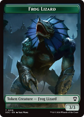 Boar // Frog Lizard Double-Sided Token [Secrets of Strixhaven Commander Tokens] | Card Citadel