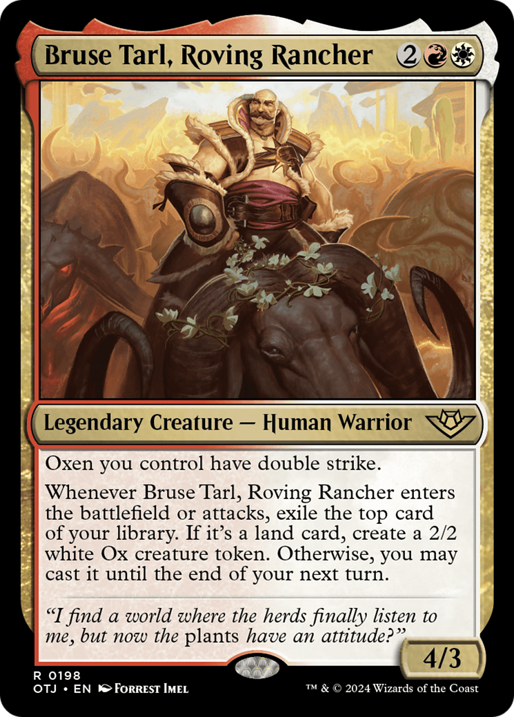 Bruse Tarl, Roving Rancher [Outlaws of Thunder Junction] | Card Citadel