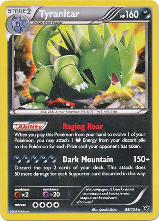 Tyranitar (56/124) (Cosmos Holo) [XY: Fates Collide] | Card Citadel