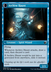 Overwhelmed Archivist // Archive Haunt [Innistrad: Midnight Hunt] | Card Citadel