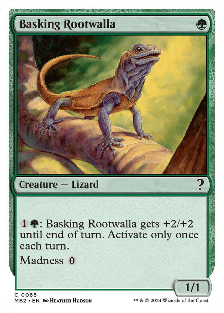 Basking Rootwalla (White Border) [Mystery Booster 2] | Card Citadel