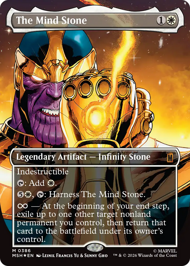 The Mind Stone (Borderless) [Marvel Super Heroes] | Card Citadel