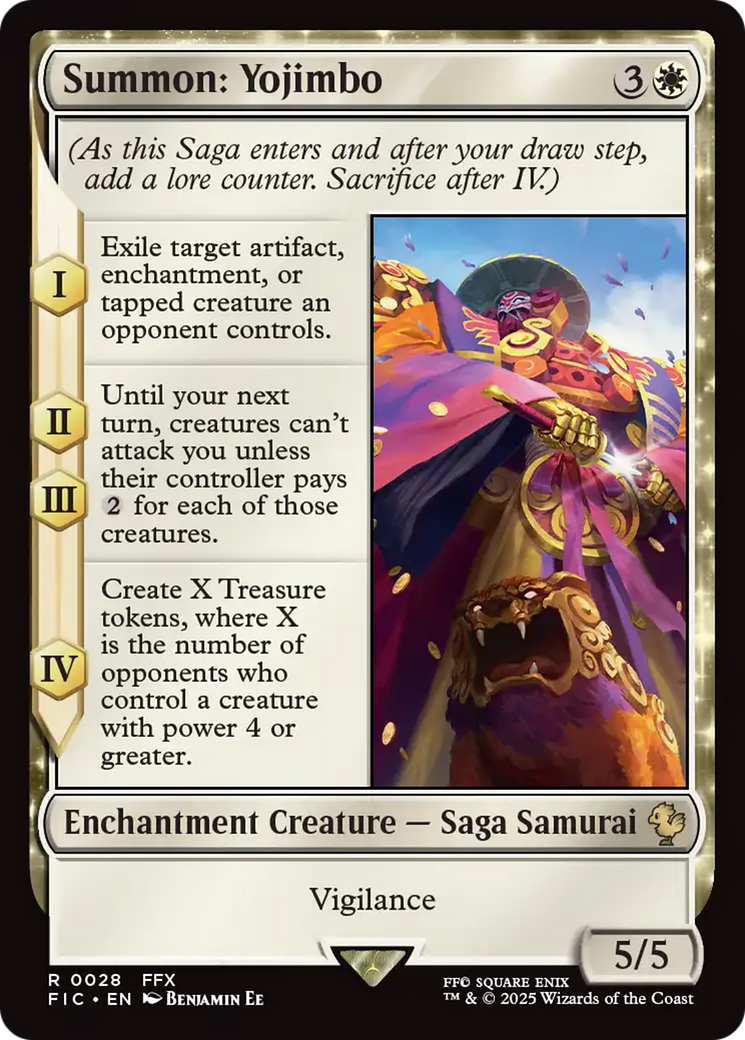 Summon: Yojimbo [FINAL FANTASY Commander] | Card Citadel