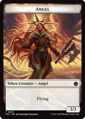 Angel (0001) // Angel (0002) Double-Sided Token [Foundations Commander Tokens] | Card Citadel