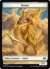 Spirit (0006) // Spirit (0007) Double-Sided Token [Tarkir: Dragonstorm Tokens] | Card Citadel