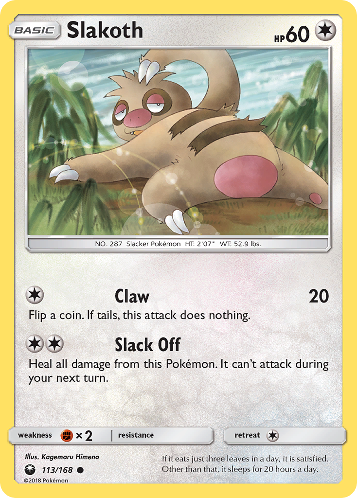 Slakoth (113/168) [Sun & Moon: Celestial Storm] | Card Citadel