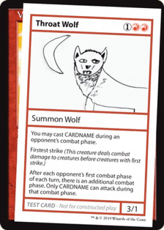 Throat Wolf (2021 Edition) [Mystery Booster Playtest Cards] | Card Citadel