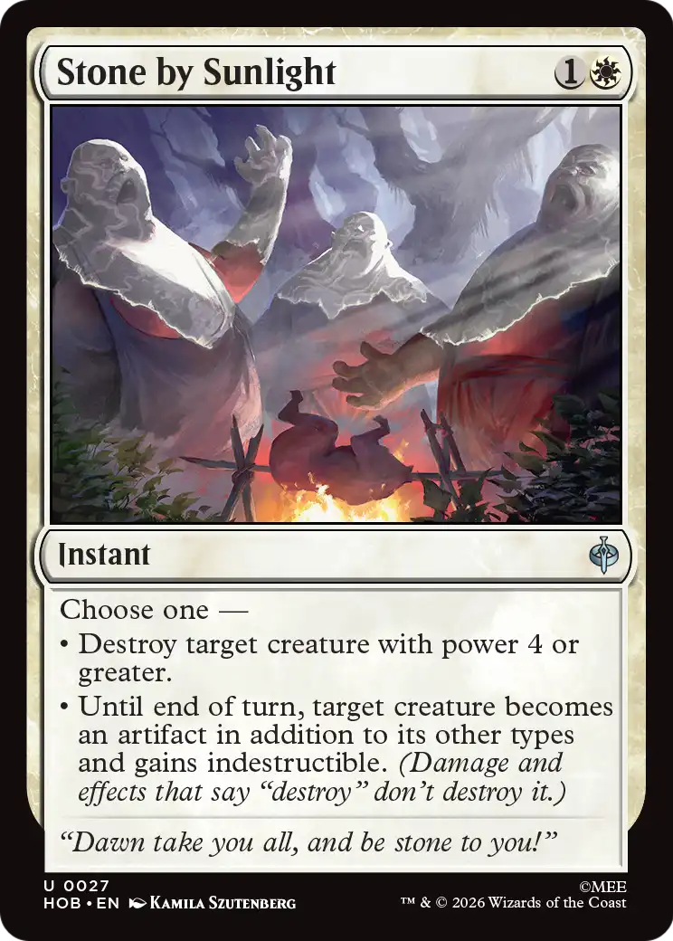 Stone by Sunlight [The Hobbit] | Card Citadel