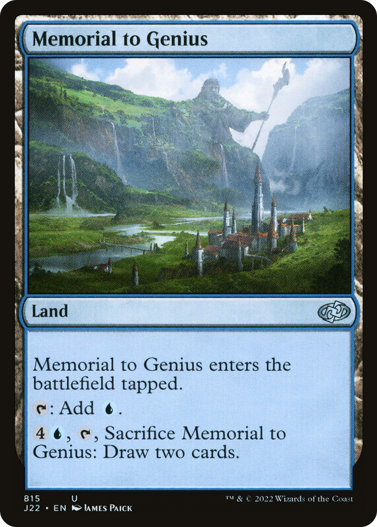 Memorial to Genius [Jumpstart 2022] | Card Citadel