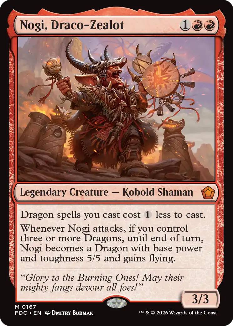 Nogi, Draco-Zealot [Foundations Commander] | Card Citadel
