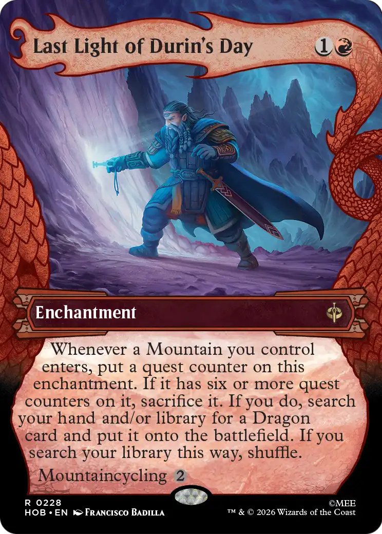 Last Light of Durin's Day (Showcase) [The Hobbit] | Card Citadel