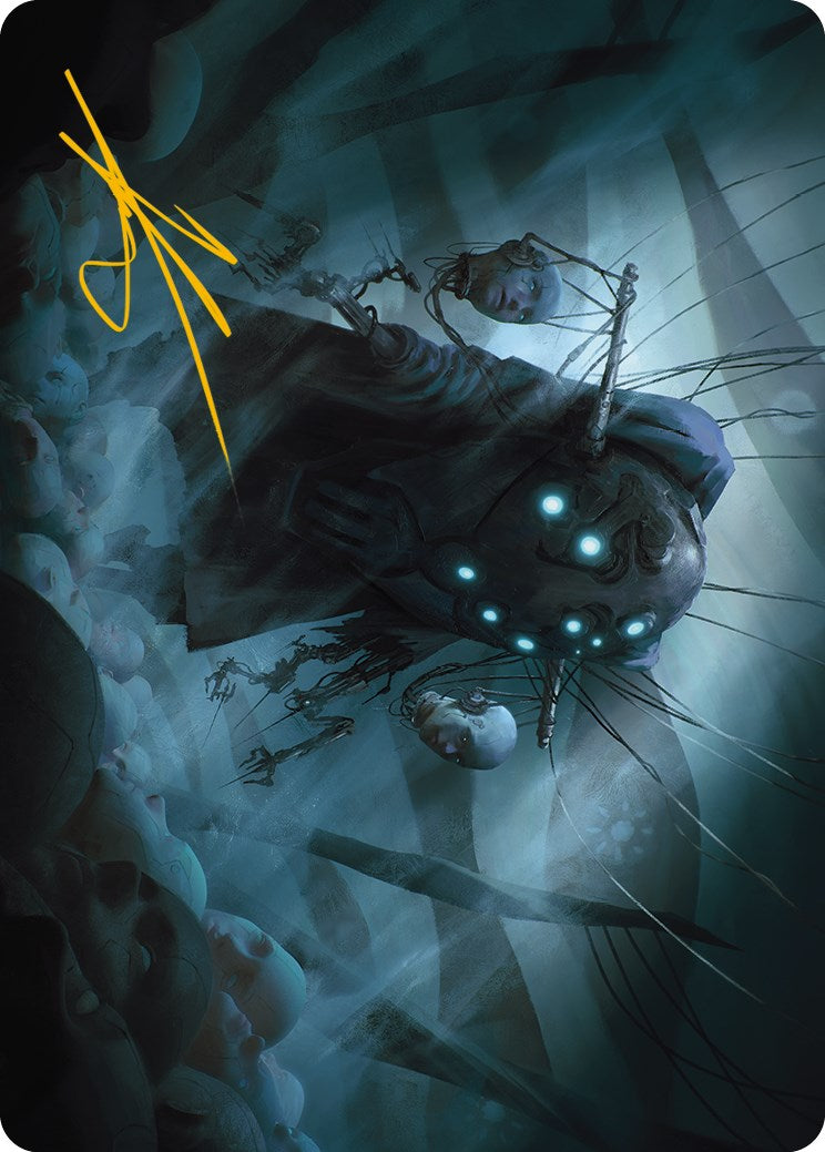 Meldweb Curator Art Card (Gold-Stamped Signature) [Phyrexia: All Will Be One Art Series] | Card Citadel