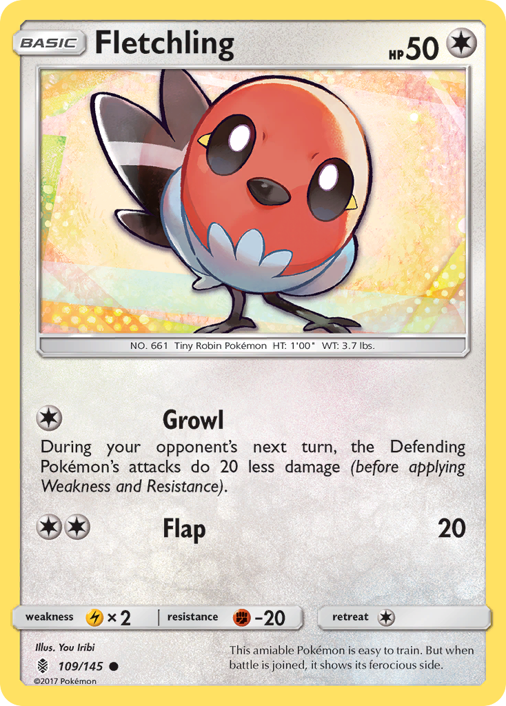 Fletchling (109/145) [Sun & Moon: Guardians Rising] | Card Citadel