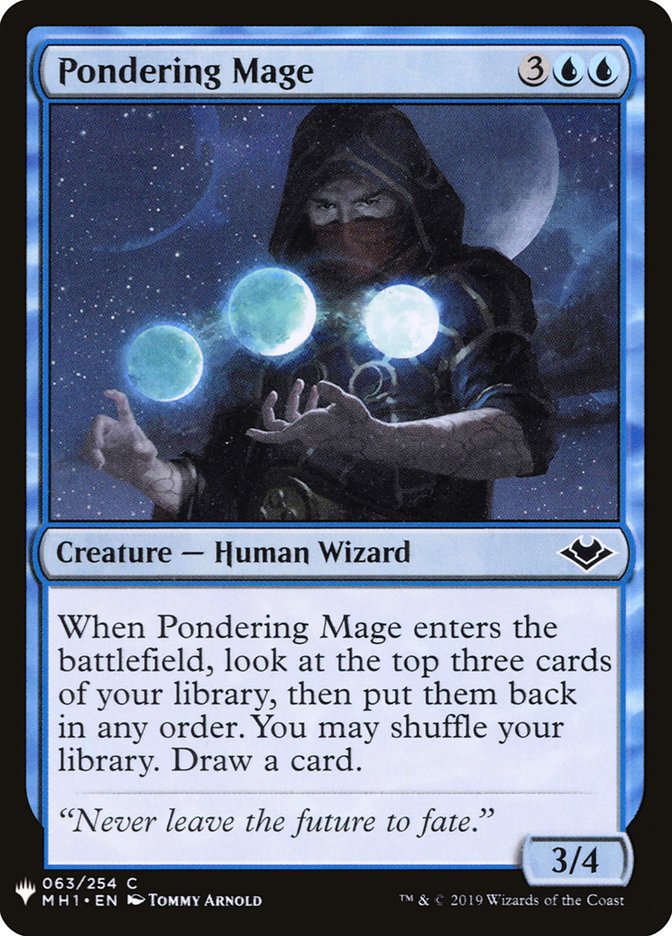 Pondering Mage [Mystery Booster] | Card Citadel