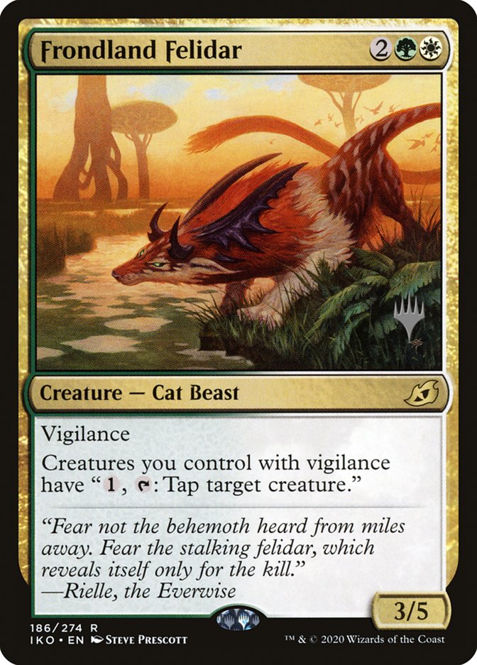 Frondland Felidar (Promo Pack) [Ikoria: Lair of Behemoths Promos] | Card Citadel
