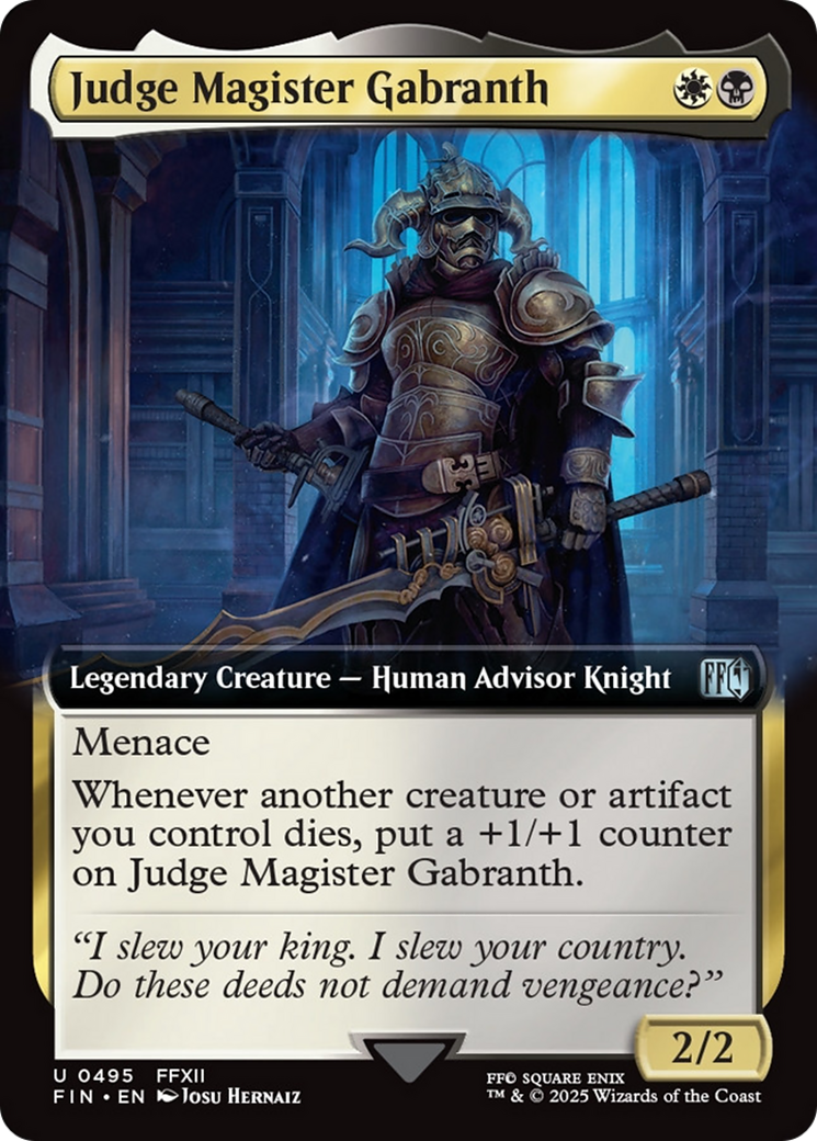 Judge Magister Gabranth (Extended Art) [FINAL FANTASY] | Card Citadel