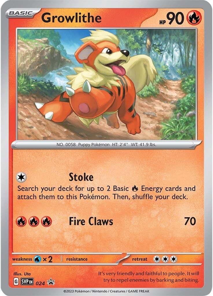 Growlithe (024) [Scarlet & Violet: Black Star Promos] | Card Citadel