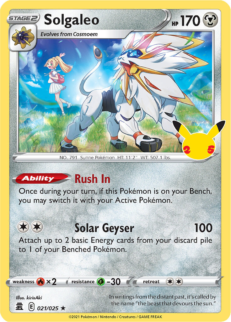Solgaleo (021/025) [Celebrations: 25th Anniversary] | Card Citadel