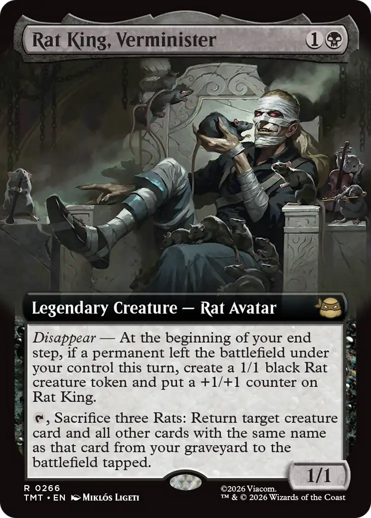 Rat King, Verminister (Extended Art) [Teenage Mutant Ninja Turtles] | Card Citadel