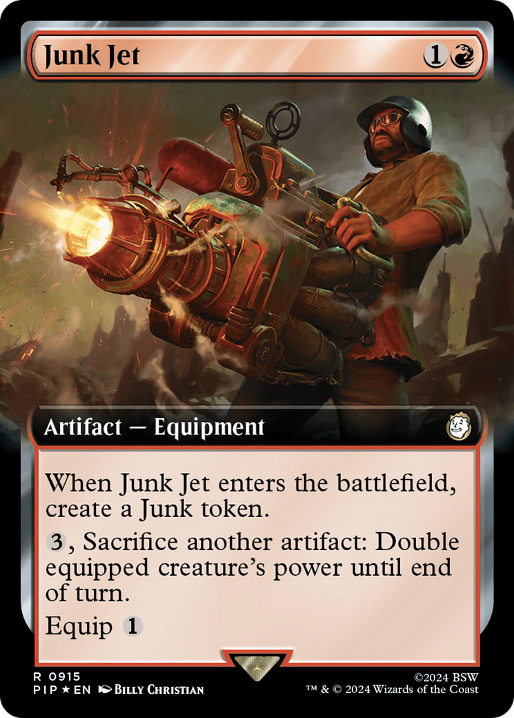 Junk Jet (Extended Art) (Surge Foil) [Fallout] | Card Citadel