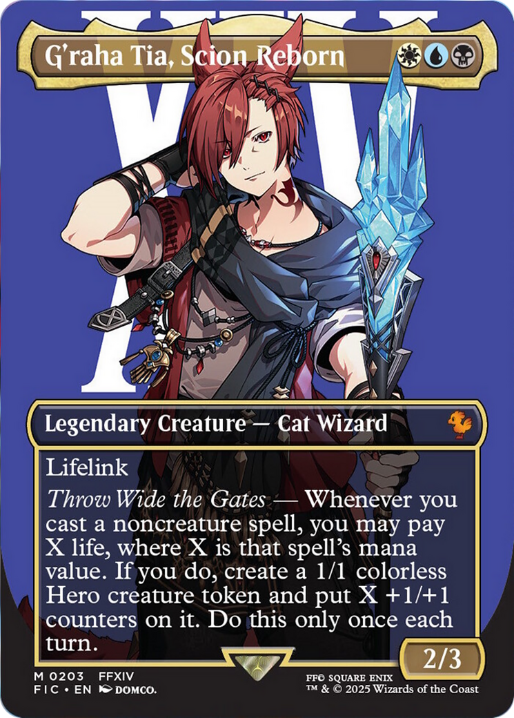 G'raha Tia, Scion Reborn (Borderless) [FINAL FANTASY Commander] | Card Citadel
