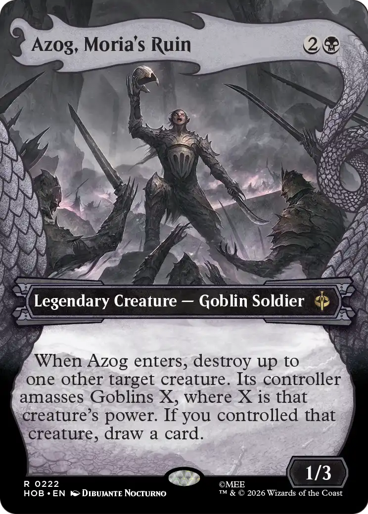 Azog, Moria's Ruin (Showcase) [The Hobbit] | Card Citadel