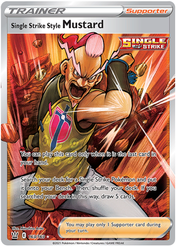 Single Strike Style Mustard (163/163) [Sword & Shield: Battle Styles] | Card Citadel