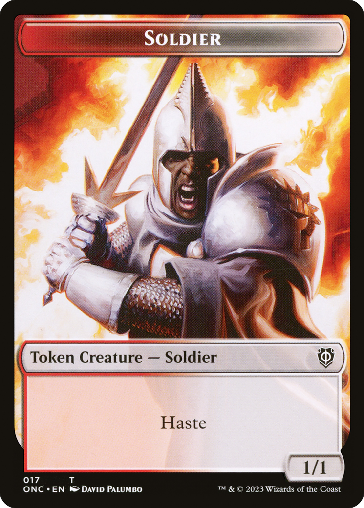 Copy // Soldier Double-Sided Token (Surge Foil) [Marvel Super Heroes Commander Tokens] | Card Citadel