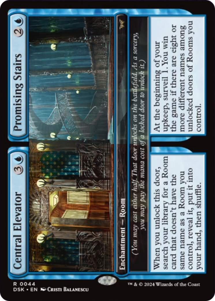 Central Elevator // Promising Stairs [Duskmourn: House of Horror] | Card Citadel