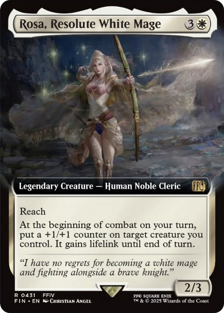 Rosa, Resolute White Mage (Extended Art) [FINAL FANTASY] | Card Citadel