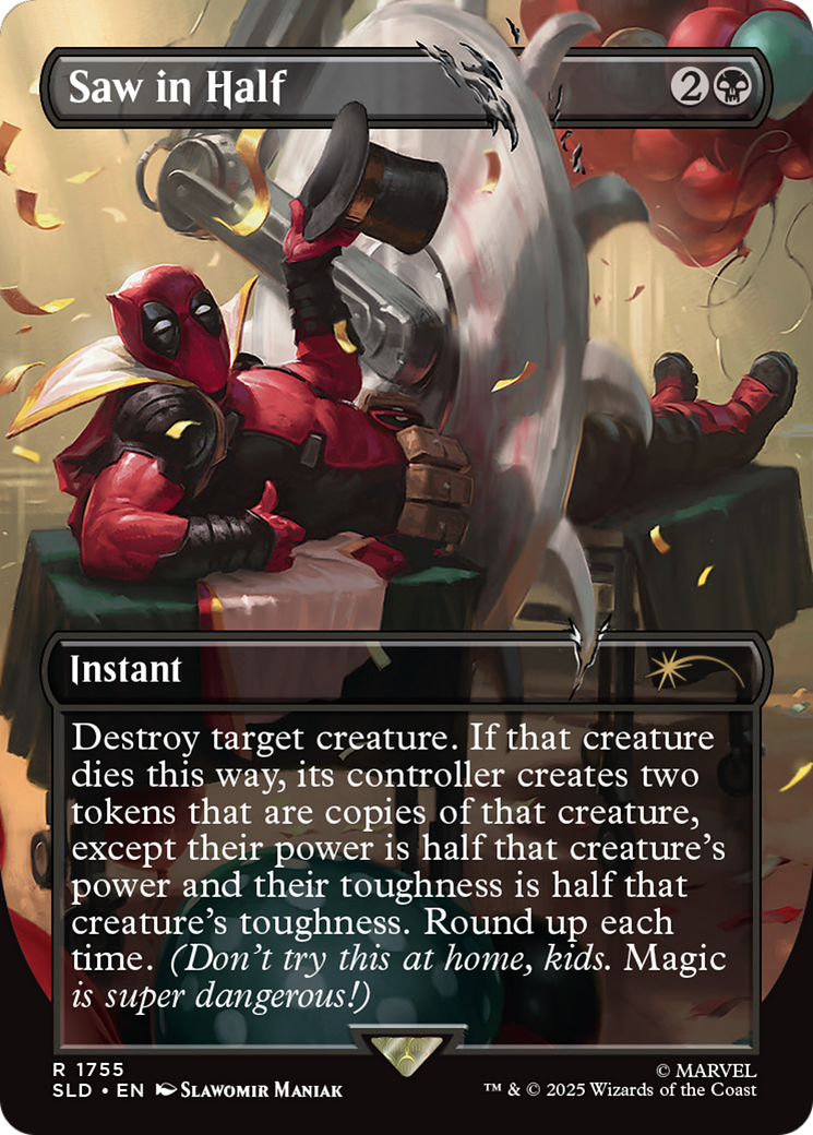 Saw in Half (Rainbow Foil) [Secret Lair Drop Series] | Card Citadel