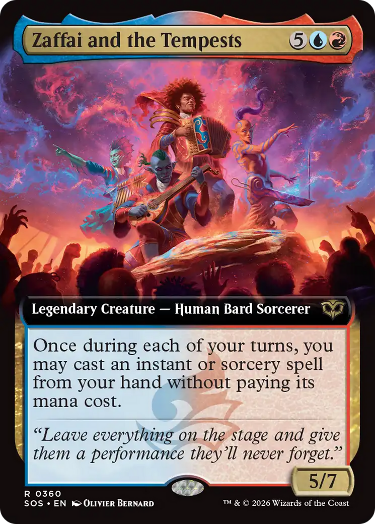 Zaffai and the Tempests (Extended Art) [Secrets of Strixhaven] | Card Citadel