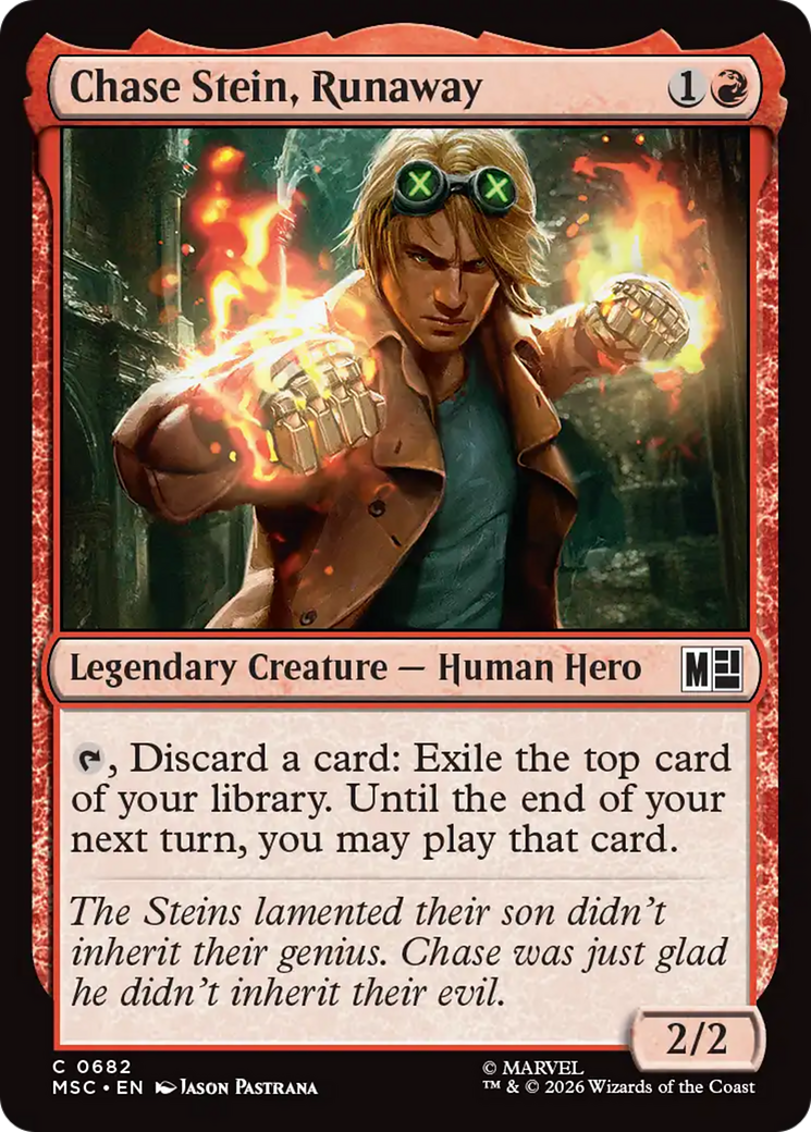 Chase Stein, Runaway [Marvel Super Heroes Commander] | Card Citadel