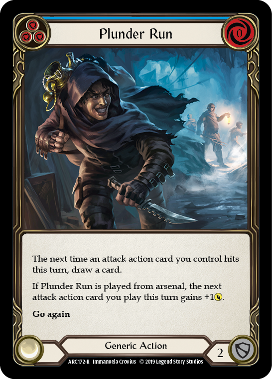 Plunder Run (Blue) [ARC172-R] (Arcane Rising)  1st Edition Normal | Card Citadel