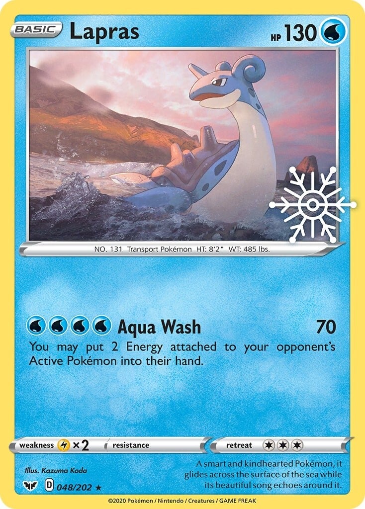 Lapras (048/202) (Holiday Calendar) [Sword & Shield: Base Set] | Card Citadel