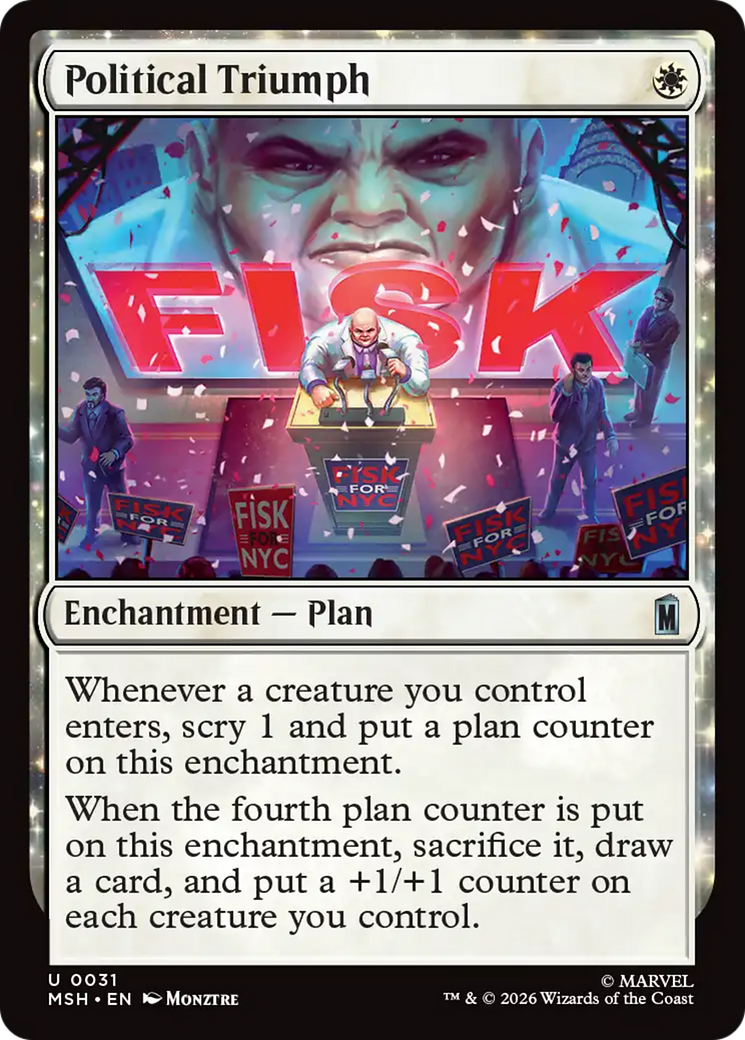 Political Triumph [Marvel Super Heroes] | Card Citadel