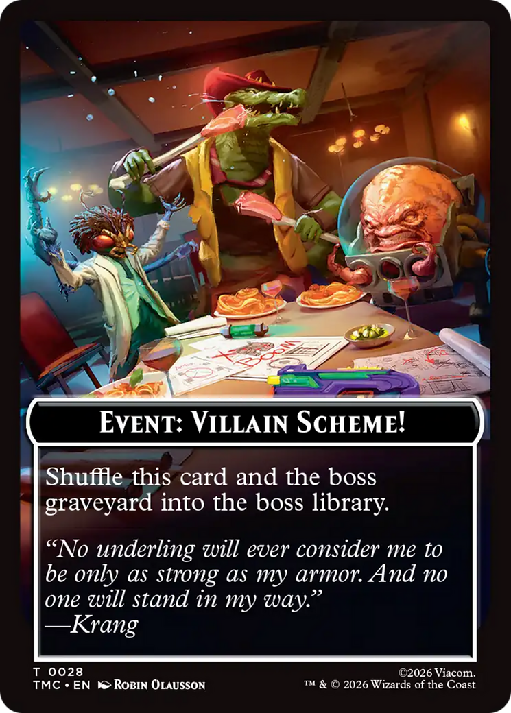 Event: Villain Scheme! [Teenage Mutant Ninja Turtles Commander Tokens] | Card Citadel