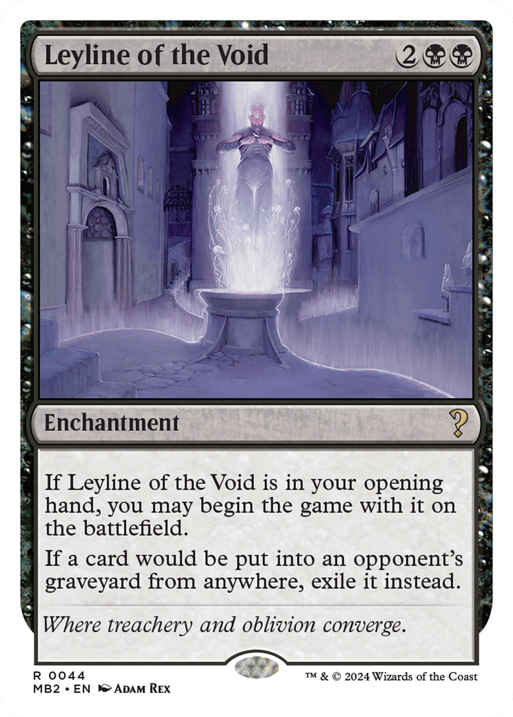 Leyline of the Void (White Border) [Mystery Booster 2] | Card Citadel