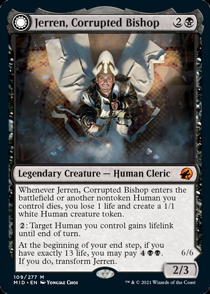 Jerren, Corrupted Bishop // Ormendahl, the Corrupted [Innistrad: Midnight Hunt] | Card Citadel