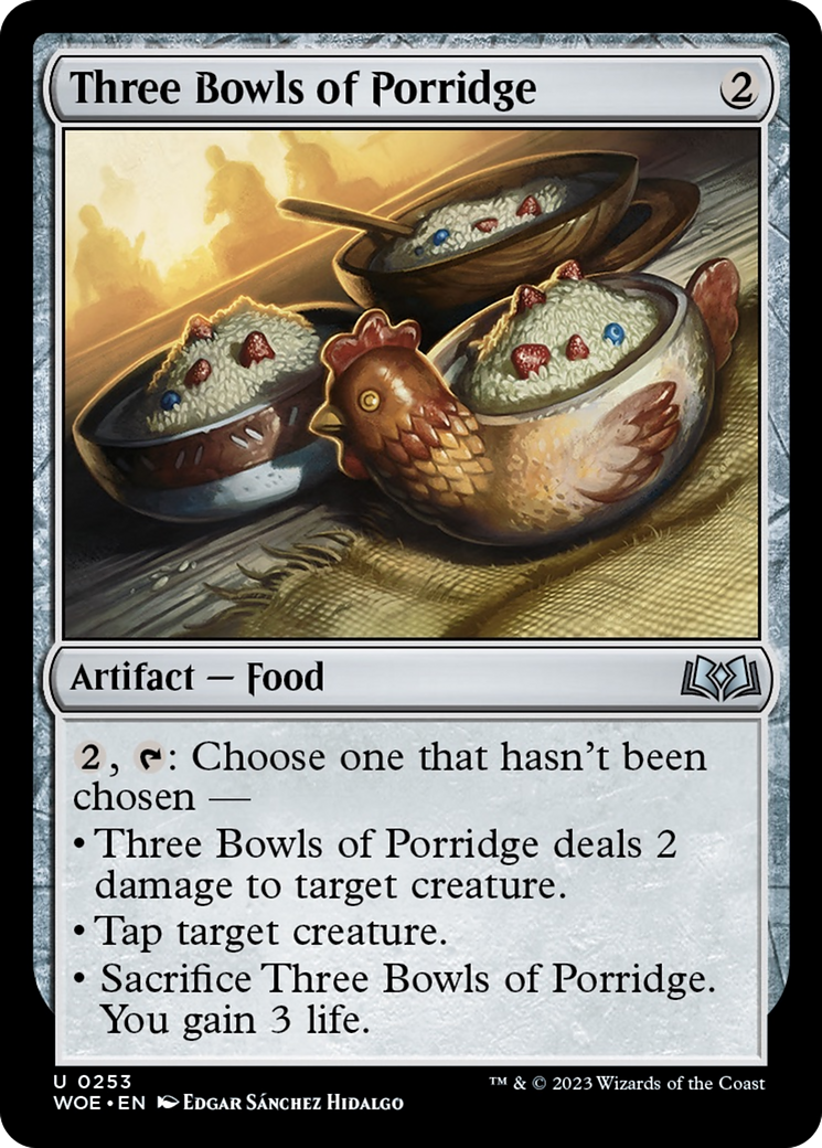 Three Bowls of Porridge [Wilds of Eldraine] | Card Citadel