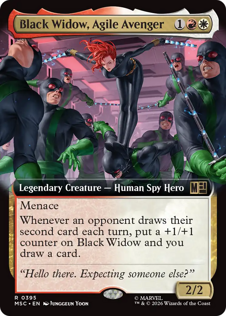 Black Widow, Agile Avenger (Extended Art) [Marvel Super Heroes Commander] | Card Citadel