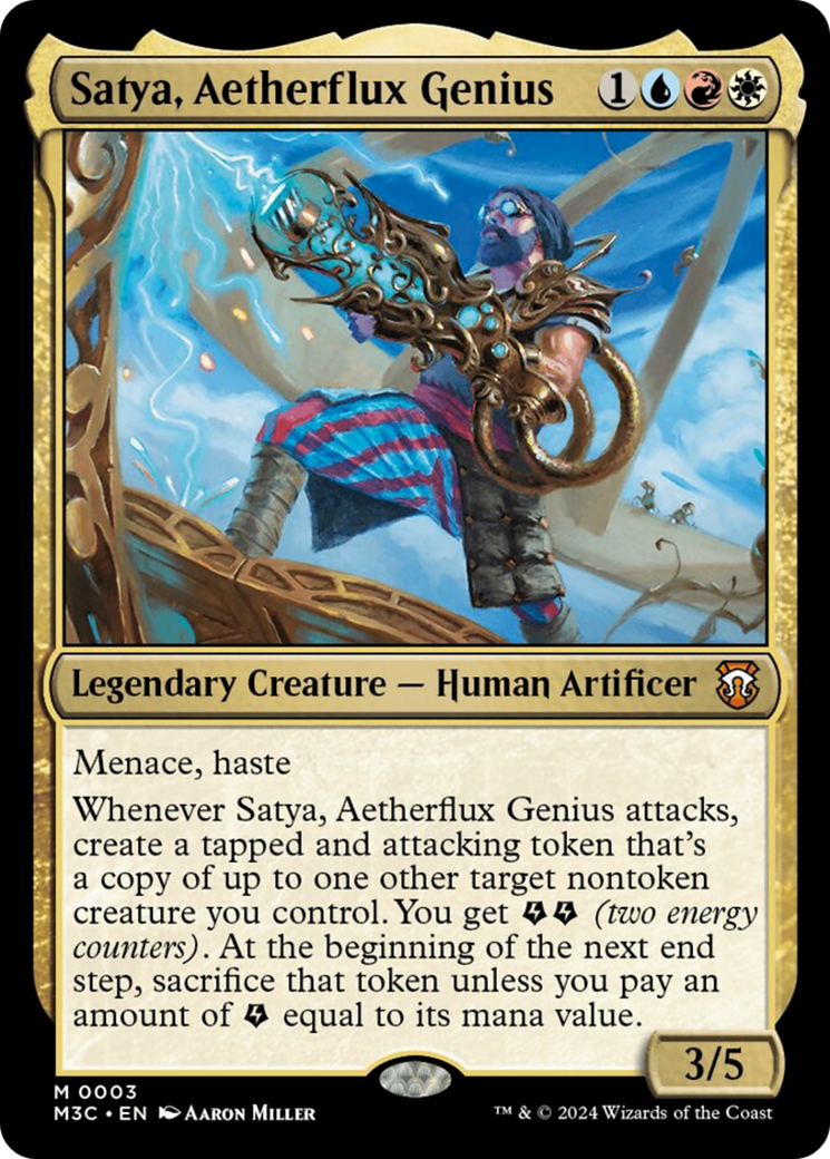 Satya, Aetherflux Genius [Modern Horizons 3 Commander] | Card Citadel