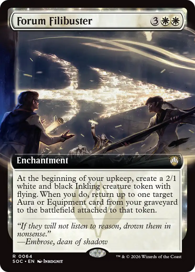 Forum Filibuster (Extended Art) [Secrets of Strixhaven Commander] | Card Citadel