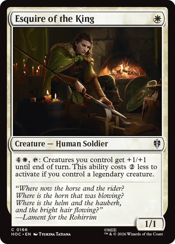 Esquire of the King [The Hobbit: Eternal-Legal] | Card Citadel