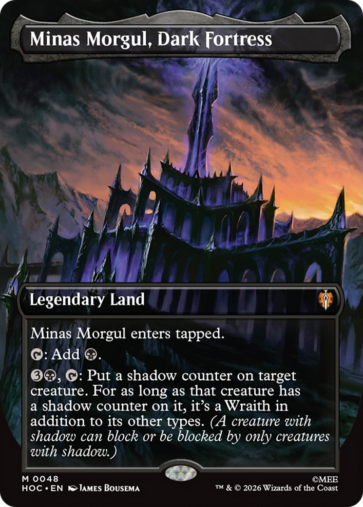 Minas Morgul, Dark Fortress (Borderless) [The Hobbit: Eternal-Legal] | Card Citadel