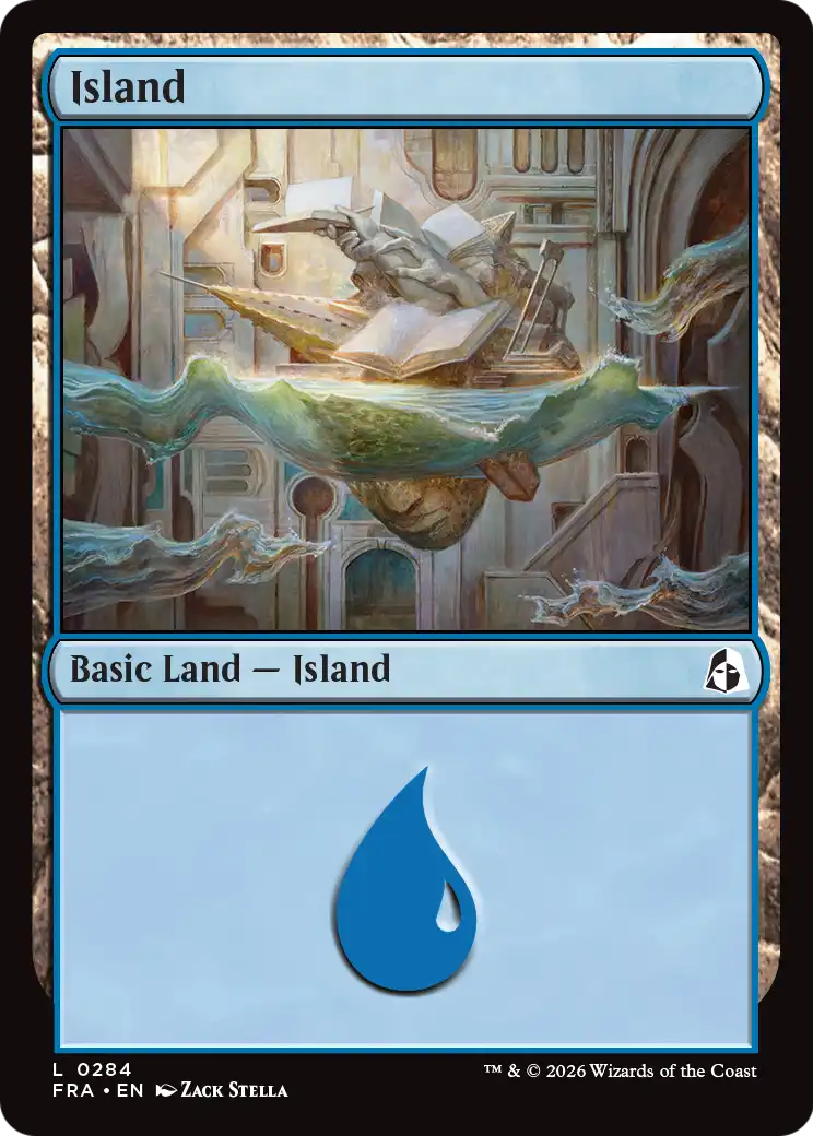 Island (0284) [Reality Fracture] | Card Citadel