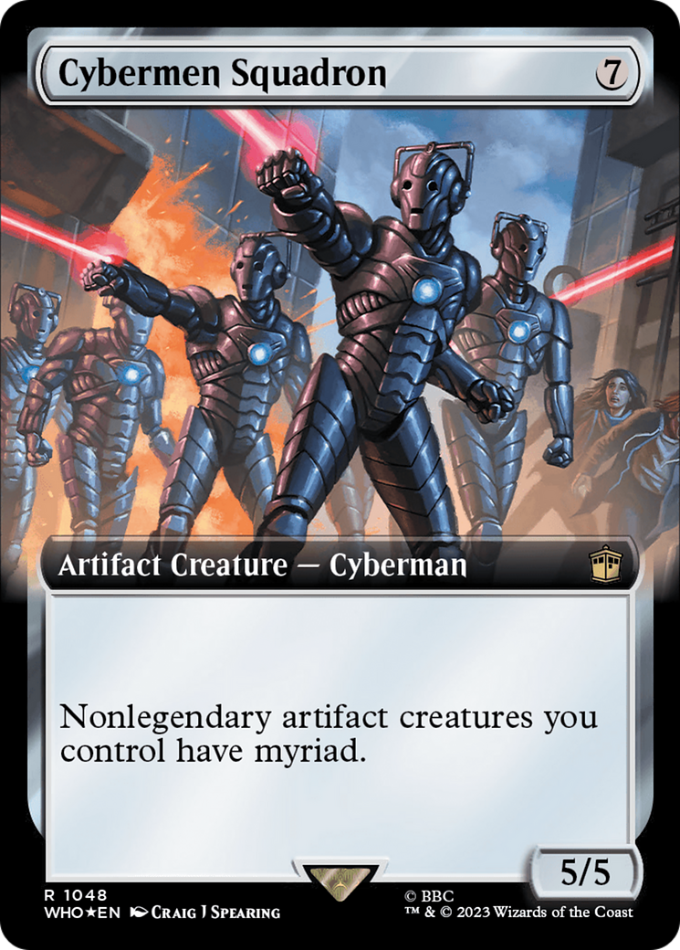 Cybermen Squadron (Extended Art) (Surge Foil) [Doctor Who] | Card Citadel