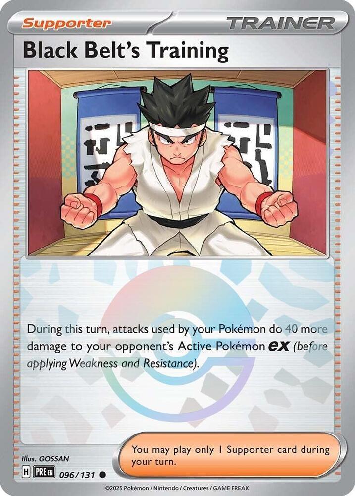 Black Belt's Training (096/131) (Poke Ball Pattern) [Scarlet & Violet: Prismatic Evolutions] | Card Citadel