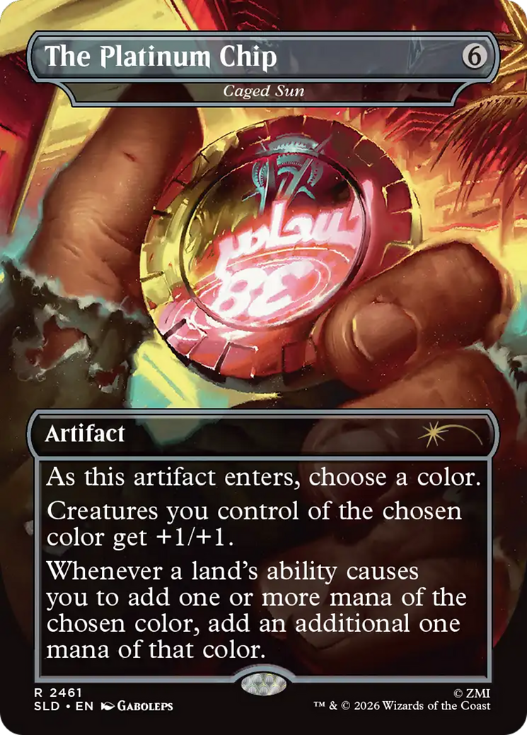 The Platinum Chip - Caged Sun [Secret Lair Drop Series] | Card Citadel